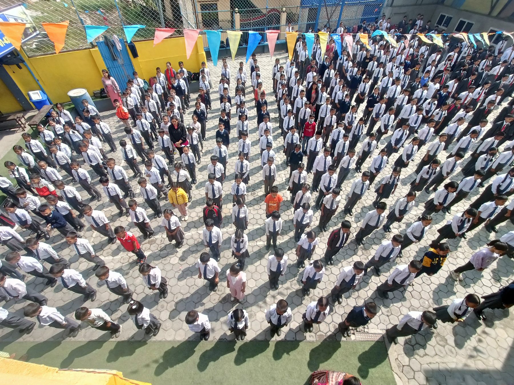 Students and teachers at Little Stars Academy